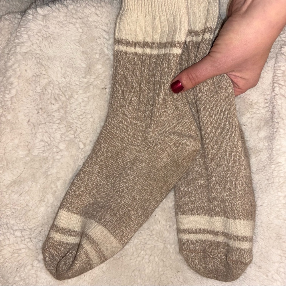 Cozy Tan and Cream Well Loved Slippers